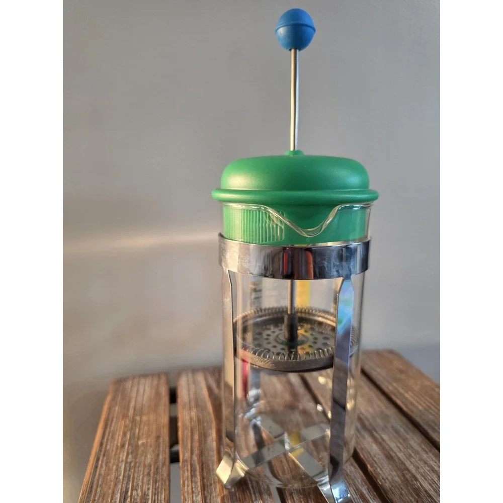 Bodum Limited Edition 70 Anniver Yellow Green Blue Coffee French Press 2014 New